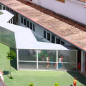 Víctor de la Serna y Espina Public School / Julio Barreno Gutiérrez - Schools , Courtyard, Facade