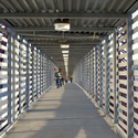 Freight House Pedestrian Bridge / BNIM - Pedestrian Bridge, Beam, Facade