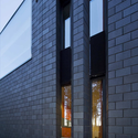 Juvenile Living / UArchitects - Youth Center, Facade, Arch, Column