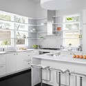 Capps Residence / Poteet Architects - Countertop, Kitchen, Windows, Sink, Shelving