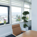 Lampenwelt Office Building / herbertarchitekten - Table, Windows, Chair