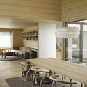 Wooden House with an Inner Courtyard / Bernardo Bader - Houses, Kitchen, Beam, Table, Chair, Bench