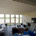 The Chimney House / Onix - Sofa, Table, Windows, Chair, Beam