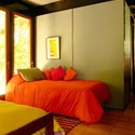 Recycled Materials Cottage / Juan Luis Martínez Nahuel - Windows, Bed, Bedroom, Beam
