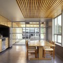 Howard House / Brian MacKay-Lyons Urban Design - Houses, Kitchen, Beam, Table, Countertop, Chair, Lighting, Sink
