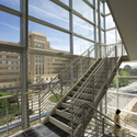 Barbara Davis Center for Childhood Diabetes / Anderson Mason Dale Architects - University, Facade, Handrail, Stairs, Beam