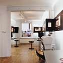 Andreas Doria Post Production / feldmann+schultchen - Interior Design, Chair, Table