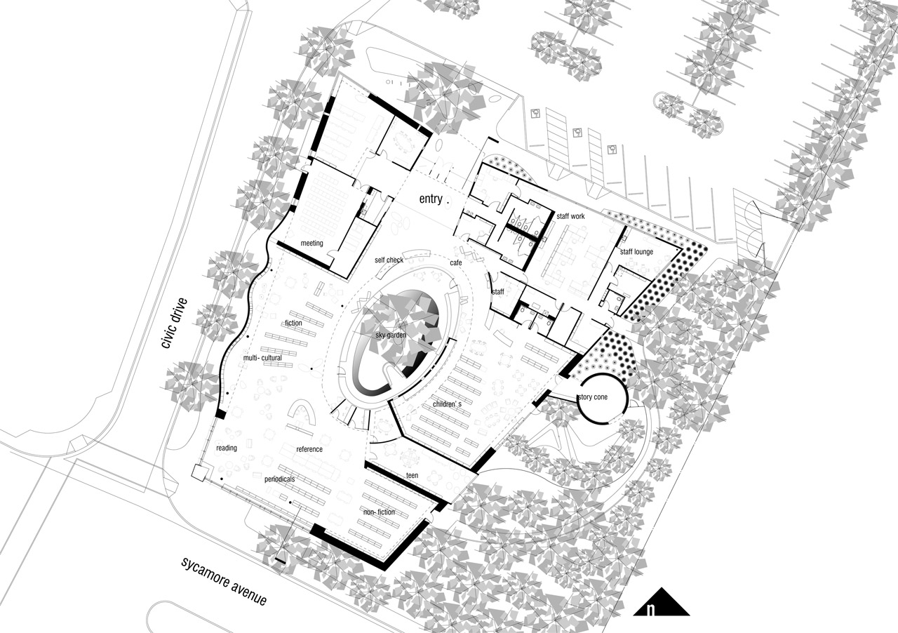 Gallery of Hercules Public Library / will bruder+PARTNERS 10