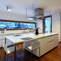 Horizontal Space House / Damilano Studio Architects - Houses, Kitchen, Beam, Countertop, Table, Sink, Chair