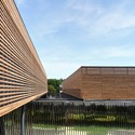 College Sports Hall / archi5 - Recreation & Training, Garden, Facade, Fence