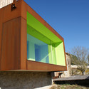 Spring in Pantone 375C, Mas Rodó Winery / SALA FERUSIC Architects - Winery, Facade