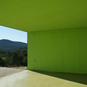 Spring in Pantone 375C, Mas Rodó Winery / SALA FERUSIC Architects - Winery, Garden, Facade