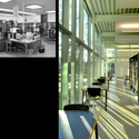Oak Forest Library / Natalye Appel  + Architect Works, Inc., + James Ray Architects - Shelving, Table, Chair, Windows
