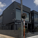 Black slit house / THREE.BALL.CASCADE. - Houses, Facade