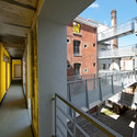 Cheval Noir Housing with Artist's Studios / L'Escaut + Atelier Gigogne - Houses, Facade, Handrail, Door, Balcony