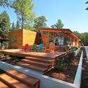 Higgins Lake House / Jeff Jordan Architects - Houses, Deck, Facade, Table