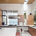 Berkeley Courtyard House / WA Design - Houses, Kitchen, Beam, Facade, Table, Countertop, Chair