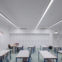 Mouriz School / Atelier Nuno Lacerda Lopes - Elementary & Middle School, Door, Table, Lighting, Chair