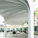 Leaf-Structured Canopy / SAM Architekten und Partner - Table, Chair, Arch
