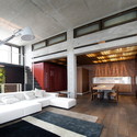 Loft Apartment / 2b Group - Lighting, Table, Beam, Bedroom