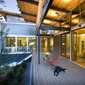 The RainShine House / Robert M. Cain - Windows, Beam, Handrail, Deck, Patio
