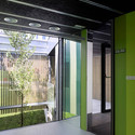 Nursery in Ourense / Abalo Alonso Arquitectos - University, Garden, Door, Fence, Facade, Column, Handrail, Lighting, Chair