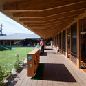 Einosato Nursery School / Shogo Iwata - Schools , Deck, Facade, Beam, Handrail
