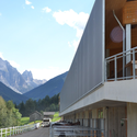 Reitarena Stubai / AO Architekten - Sports Field, Facade, Bench