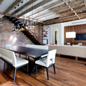 TriBeCa Loft Residence / A+I Design Corp - Table, Sofa, Beam, Chair