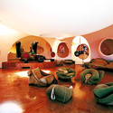 AD Classics: Palais Bulles / Antti Lovag - Houses, Bedroom, Arch, Table, Chair