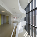 BBK Sarriko Centre / ACXT - Social Housing, Handrail, Facade, Stairs