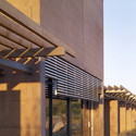 Mojave Rivers Ranger Station / Marcy Wong Donn Logan Architects - Brick, Facade, Beam