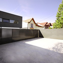 Black on White / Parasite Studio - Houses, Courtyard, Facade, Fence