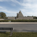 Ingelheim Funeral Chapel / Bayer & Strobel Architekten - Chapel, Garden, Facade, Bench