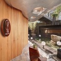 One Taste Holistic  / CROX International Co., LTD - Hospitality Architecture, Beam, Door, Stairs, Table, Chair