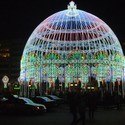 Una cúpula que brilla con 30.000 LED por Luminarie De Cagna - Iluminacion
