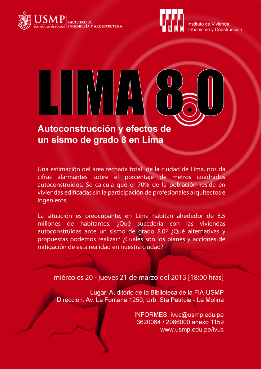 Seminario: “Lima 8.0 – Autoconstrucción y efectos de un sismo de grado 8.0 en Lima” - Imagen 3 de 5