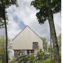 Houle-Thibault residence / Chevalier Morales architectes - Casas, Fachada, Bosque