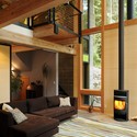 Casa en North Bend / Johnston Architects - Casas, Dormitorio, Fijación Vigas, Fachada, Puerta, Mesas
