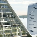 Edificio La Ola / Henning Larsen Architects - Apartamentos, Fachada, Barandas