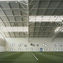 Centro Deportivo en Aberdeen / Reiach And Hall Architects - Recreación Y Entrenamiento, Fachada, Fijación Vigas, Sillas