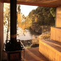 Sauna en Lago Ranco / Panorama Arquitectos - Sauna, Terraza, Fijación Vigas
