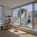 Slide / Komada Architects' Office - Houses, Deck, Facade, Handrail, Stairs, Beam, Balcony, Chair, Table