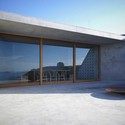 Cava de vinos y mirador / MAP Architects - Viña, Fachada, Fijación Vigas, Sillas