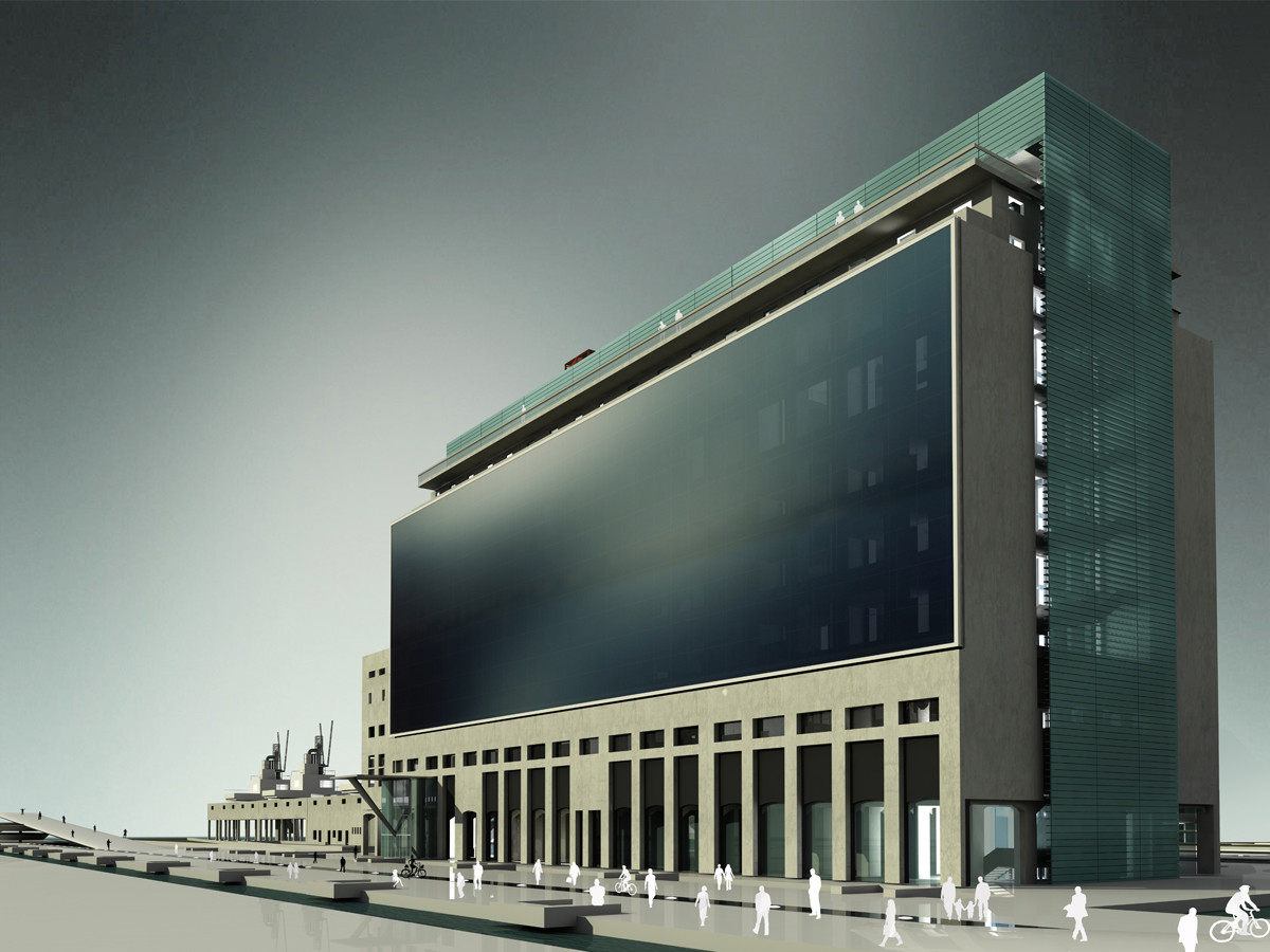 Piraeus Underwater Antiquities Museum Competition Entry / d_code Architects - Facade, Cityscape