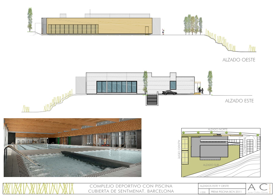 Galería de Complejo Deportivo con Piscina Cubierta / Contraluz Galería de Complejo Deportivo con Piscina Cubierta / Contraluz