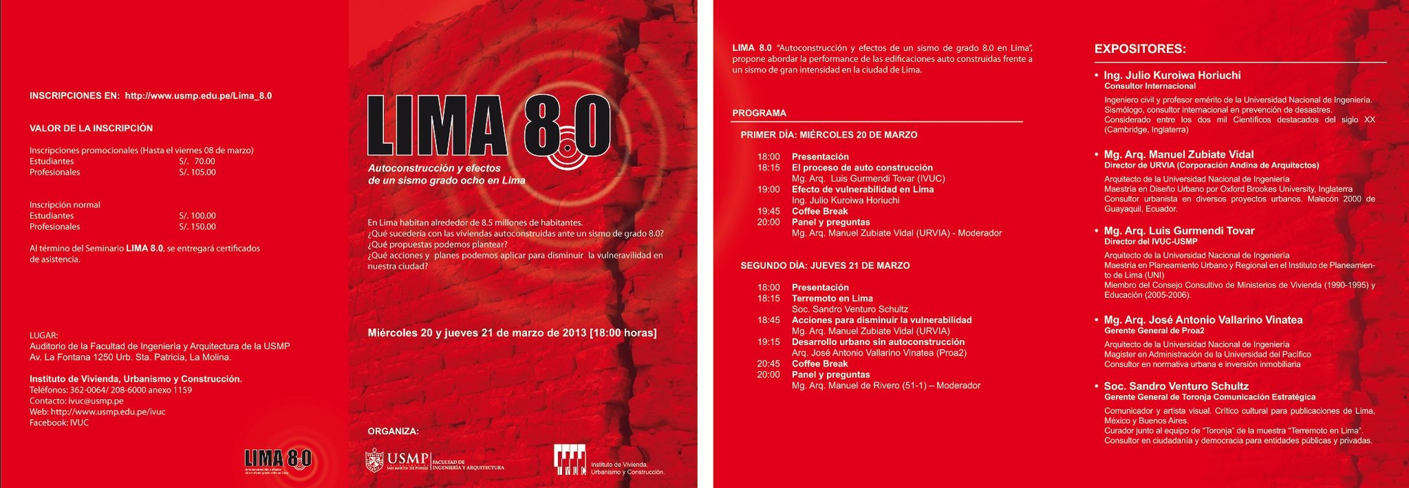 Seminario: “Lima 8.0 – Autoconstrucción y efectos de un sismo de grado 8.0 en Lima” - Imagen 4 de 5