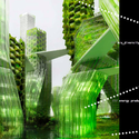 Ciudad flotante que transforma, a través de algas, CO2 en biodiesel / X-TU Architects - Bosque