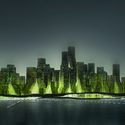 Ciudad flotante que transforma, a través de algas, CO2 en biodiesel / X-TU Architects - Urbano, Costa