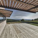 Casa de Veraneo en Southern Burgenland / Judith Benzer Architektur - Casas, Terraza, Fachada, Fijación Vigas